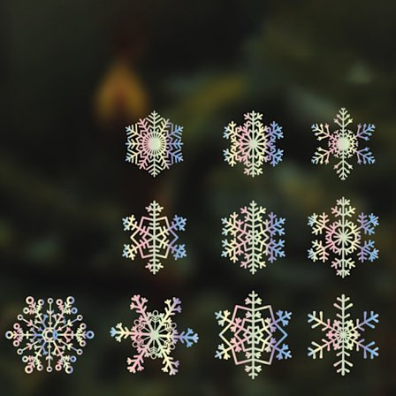 10 Count Scrapbooking Tillbehör Vintage ihåligt papper DIY Album Dagbok Dekor Retro Edge Decal Collection med klistermärke