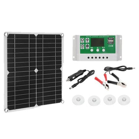 Solpaneloplader, 100w Dobbelt Usb Dc 18v Fleksibelt Solcelleopladningspanel, Bilbatteri, Mobiltelefon