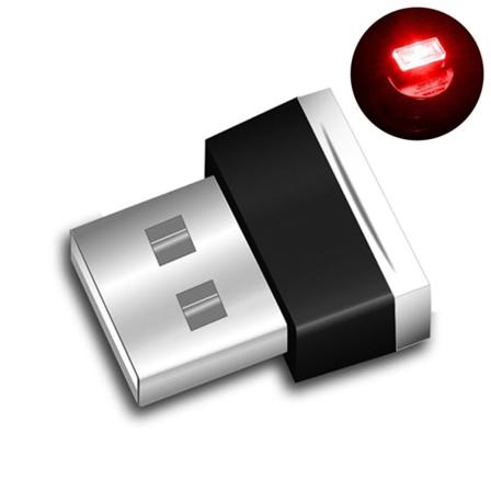 Mini USB-valo LED-autoilun tunnelmavalo mallinnusvalo auton sisätilaan USB-lamppu romanttinen huoneen yövalo punainen
