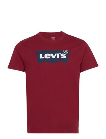Graphic Crewneck Tee Bw Color T-shirts Short-sleeved Burgunder LEVI ́S Men*Betinget Tilbud