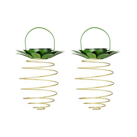 Udendørs Hængende Lamper - 60LED Vandtætte Soldrevne Ananaslamper til Have, Terrasse, Veranda, Baghave, Gård, Havearbejde