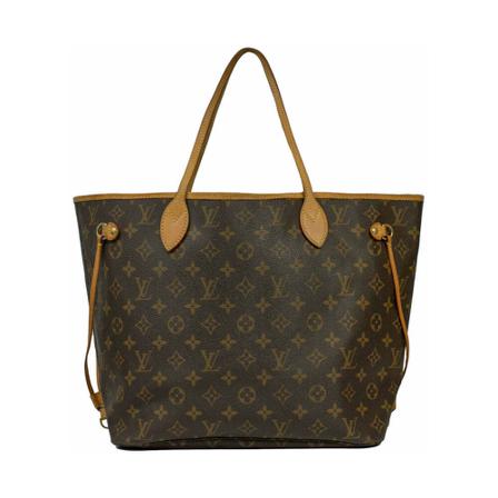 Louis Vuitton Vintage, Pre-owned Neverfull MM Monogram Bag Bruin, Dames, Maat:ONE Size,leer