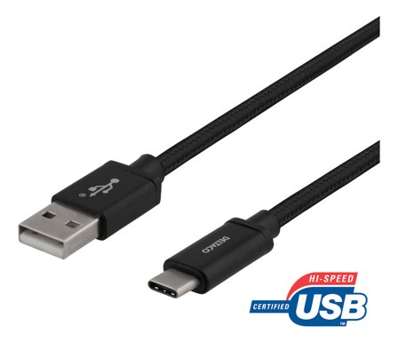Deltaco USBC-1132M - USB type C-kabel - USB til USB-C - 1 m