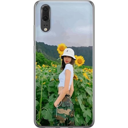 Kompatibel Mobilcover til Huawei P20 Lisa Blackpink Solsikker K-pop Idol