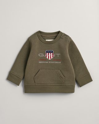 GANT - Archive Shield collegegenser til baby juniper green