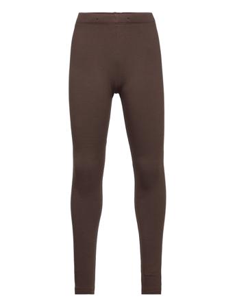 Leggings Basic Brushed Solid Leggings Brun Lindex