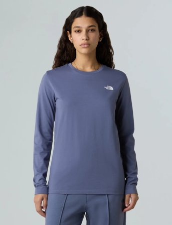 The North Face W L/S Simple Dome Tee - Purple - S