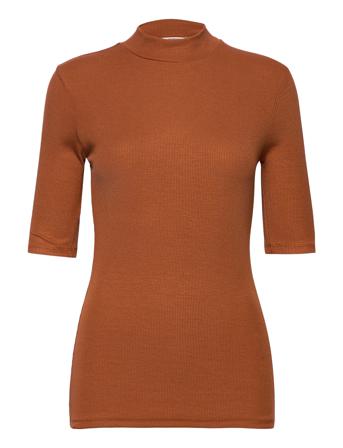 Krown T-Shirt T-shirts & Tops Short-sleeved Orange Modström