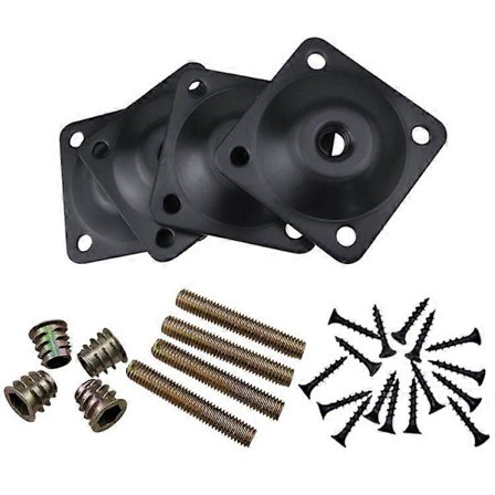 Jalkojen kiinnityslevyt, huonekalujen jalkojen kiinnityslevyt, teollisuusvahvuus T-levy