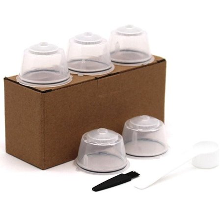 5 st Nestle återanvändbara kaffekapselfilter Påfyllningsbar koppfilterkorg Kapslar Återanvändbar skedborste-1