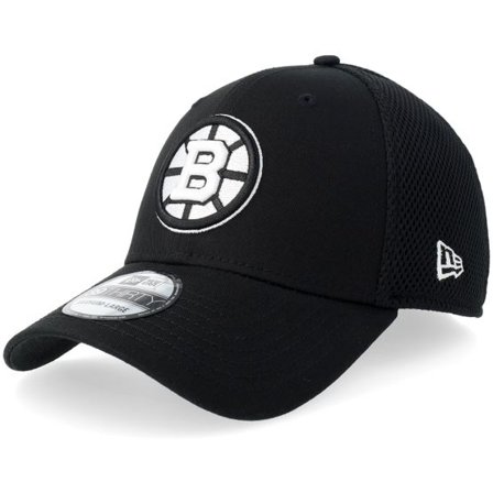 New Era - NHL Svart flexfit Keps - Boston Bruins 39THIRTY Eg Neo Black/White Mesh Flexfit @ Hatstore