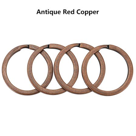 Mibrow 10/20Pcs/Pack 15/20/25/28/30 Mm Runda Nyckelkedjor Split Ring (Aldrig Fade) Nyckelringar För Väska Bil Nyckelkedja Smycken Göra Antique Red 