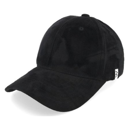 Wei - Svart adjustable Keps - Wawa Suede Black High Crown Adjustable @ Hatstore