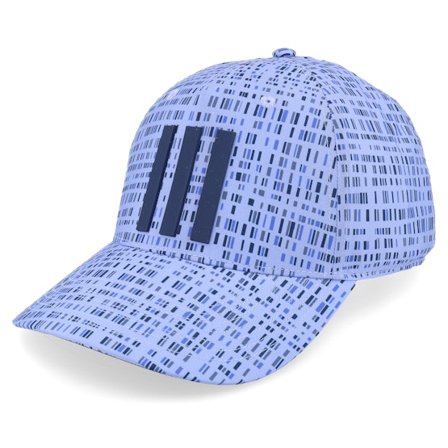 Adidas - Blue - adjustable - Cap - Tour 3 Stripe Print Blue Spark Adjustable - Hatstore