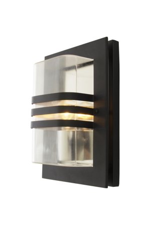 Aneta Lighting CAPO vegglampe ute, svart, IP44, E27
