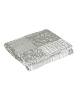 Patchwork sengeteppe Grønn