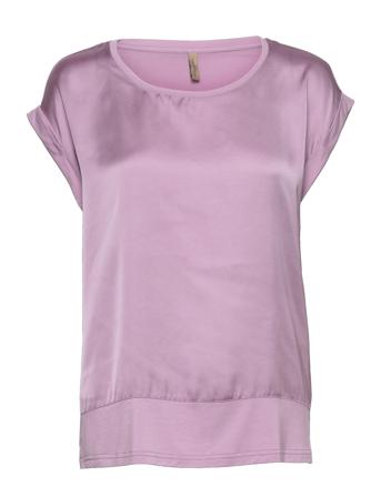 Sc-Thilde Blouses Short-sleeved Lilla Soyaconcept