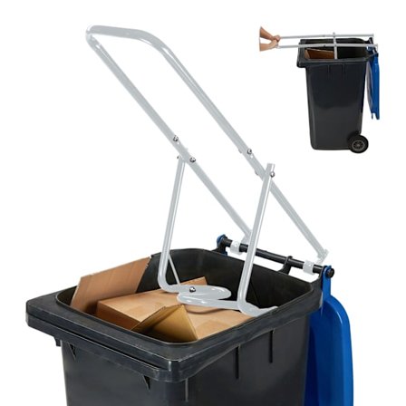 Grå affaldskomprimator til skraldespanden