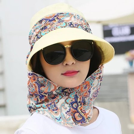 Solskyddshatt Anti-UV Solhatt GUL Gul