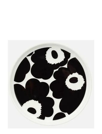 Marimekko Home Unikko Plate 13,5Cm - Black - 13.5 CM