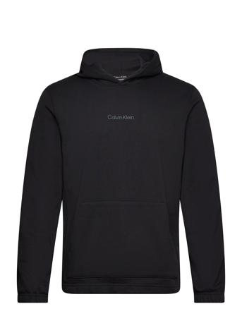Pw - Sweat Hoodie Hettegenser Genser Svart Calvin Klein Performance*Betinget Tilbud