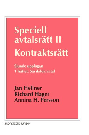 Speciell avtalsrätt II. Kontraktsrätt. 1 häftet : Särskilda avtal, ISBN: 9789139208532