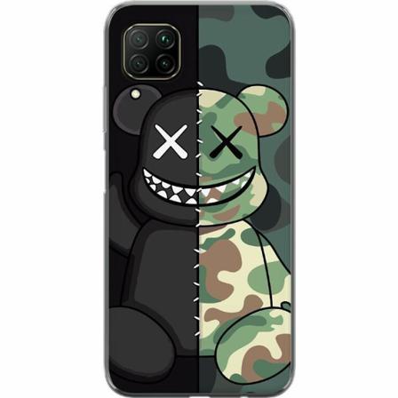 Huawei P40 Lite Genomskinligt Skal Army