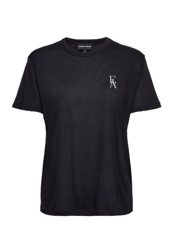 T-Shirt T-shirts & Tops Short-sleeved Svart Emporio Armani*Betinget Tilbud