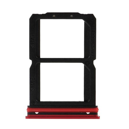 OnePlus 7 OEM dual sim-kortin lokeron pidike - Punainen