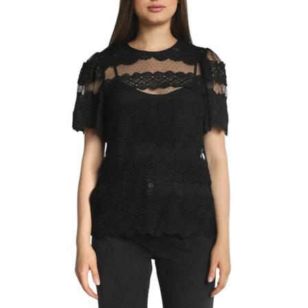 Twinset - Blusar - Svart - Dam - Storlek: S, Dam, Storlek: S