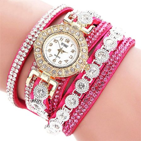 Rundklokke armbåndklokker ROSE RED