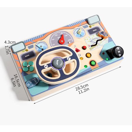 Montessori Musiikki Puinen Aktiviteettilauta 8 LED-valolla