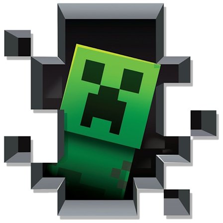 (Sæt med 1) Creeper Inde I Væggen Dekoration, Minecraft løber væk