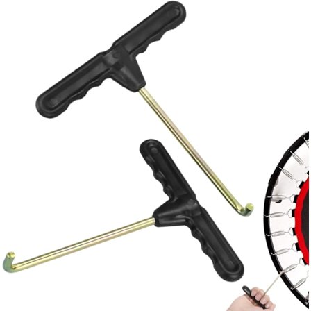 Pieces Trampolin Fjeder Trækværktøj Trampolinværktøj T-Krog Trampolin Fjeder Trækker til Hoppe Telt Trampolin Fjeder Træk