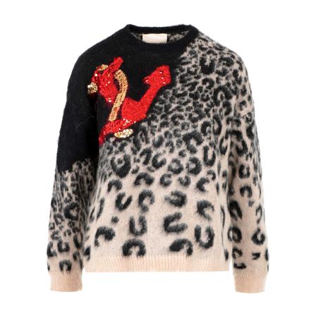 Aniye By, Round-neck Knitwear Czarny, Kobieta, Rozmiar: M