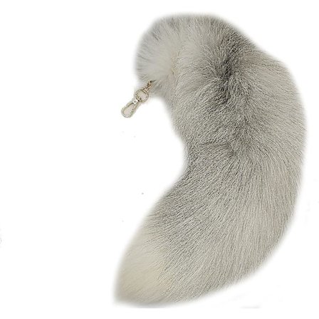 Rævehale Vedhæng Hvid Pelshale Nøglering Stor Nøglering Taske Tilbehør Vedhæng Bilnøglekæder Blød Fluffy Dekoration Ca. 40 cm