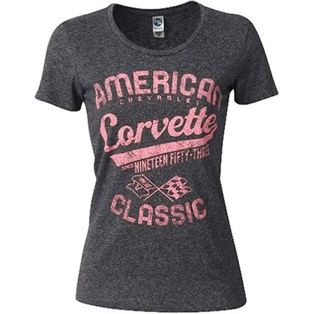 Dam Corvette American Classic T-shirt X-large Grå