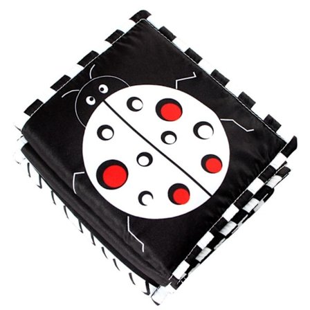 Sensorinen kangaskirja Korkeakontrastiset lelut LADYBUG LADYBUG