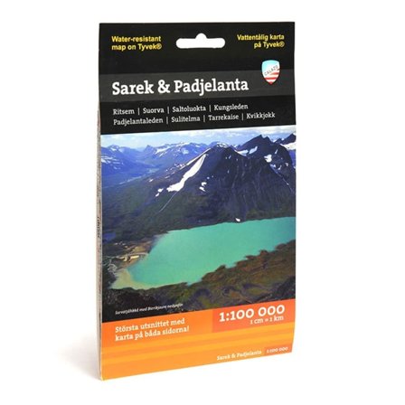 Calazo förlag Sarek & Padjelanta 1:100.000 literature OneSize