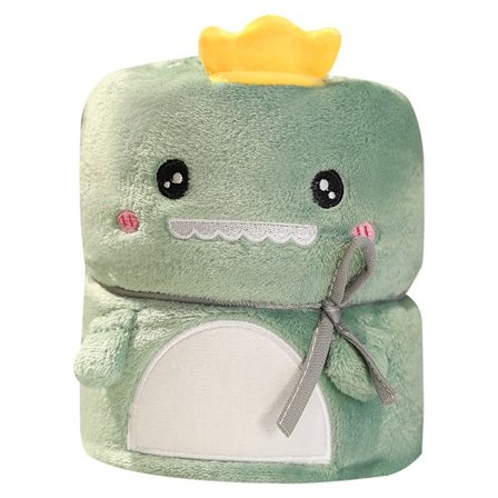 Cartoon Coral Velvet Liten Filt, Husdjur Flanell Klimatfilt, Barn Nap Filt, Överkast, Presentfilt