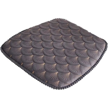 Trapetsformade inomhusstolsdynor, fläckbeständig stolsdyna, mjuk och hudvänlig kristallfleece, fläckbeständig, avtagbart och tvättbart överdrag i Mach