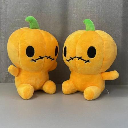 Mub- Squishmallows Halloween-kurpitsa tyyny Hauska lepakko kurpitsa pehmolelu pieni paholainen nukke Kurpitsamies 25cm Pumpkin man 25cm 2pcs