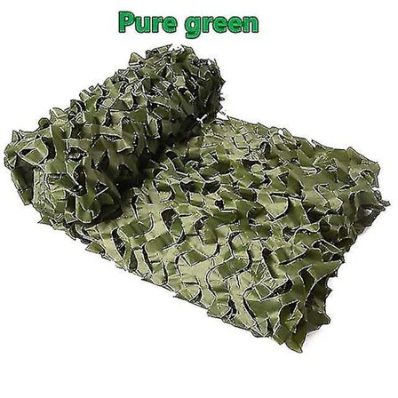 3x5m 3x8m 3x10m 4x5m Forstærket camouflage net Swimming pool Strandpavillon Have solbeskyttelse Camouflage net 7 farver Ren grøn