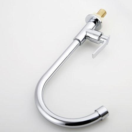 Kaldtvannskran Enkelt Hult Høy Bue Dekkmontert Rustfritt Stål Bar Kran