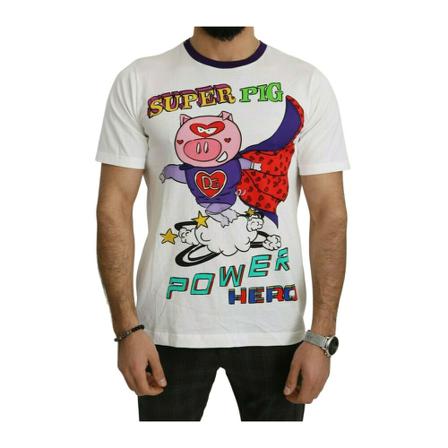 Dolce & Gabbana, T-Shirts Biały, Mężczyzna, Rozmiar: 2XL