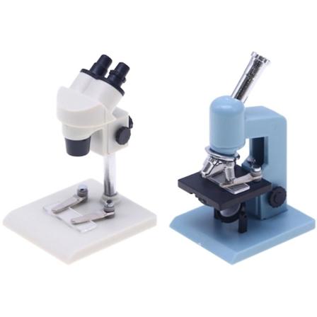2 kpl Nukkekodin Miniatyyri Mikroskoopit Lasten Leikki Mikroskoopit Pieni Talon Koristeet Sekalaiset Assorted Color 3.7x3.2x6.3cm