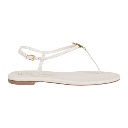 Tory Burch, Capri Strap Sandals Biały, Kobieta, Rozmiar: 40 EU