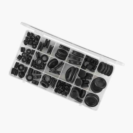 Kabelgenomföringar av gummi, 125 st.