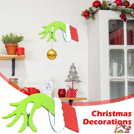 Happy Party Grinch Hand Christmas Ornament Christmas Thief Decor