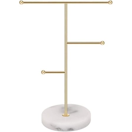 Smykkestativ Smykkeholder Smykketræ Halskædeholder Øreringeholder T-bar Gave